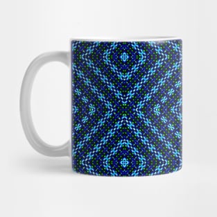 Blue Stitch Pattern Mug